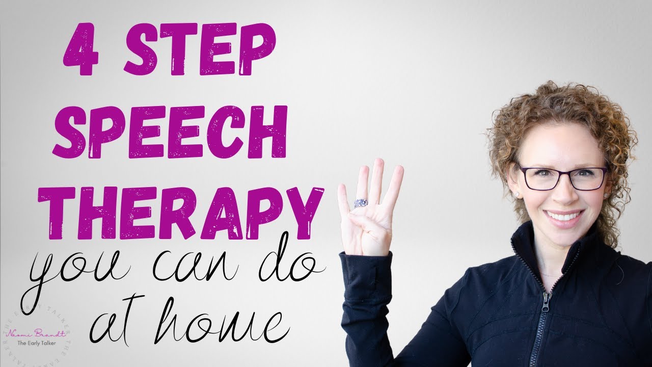 How to do speech therapy at home - 4 simple steps.