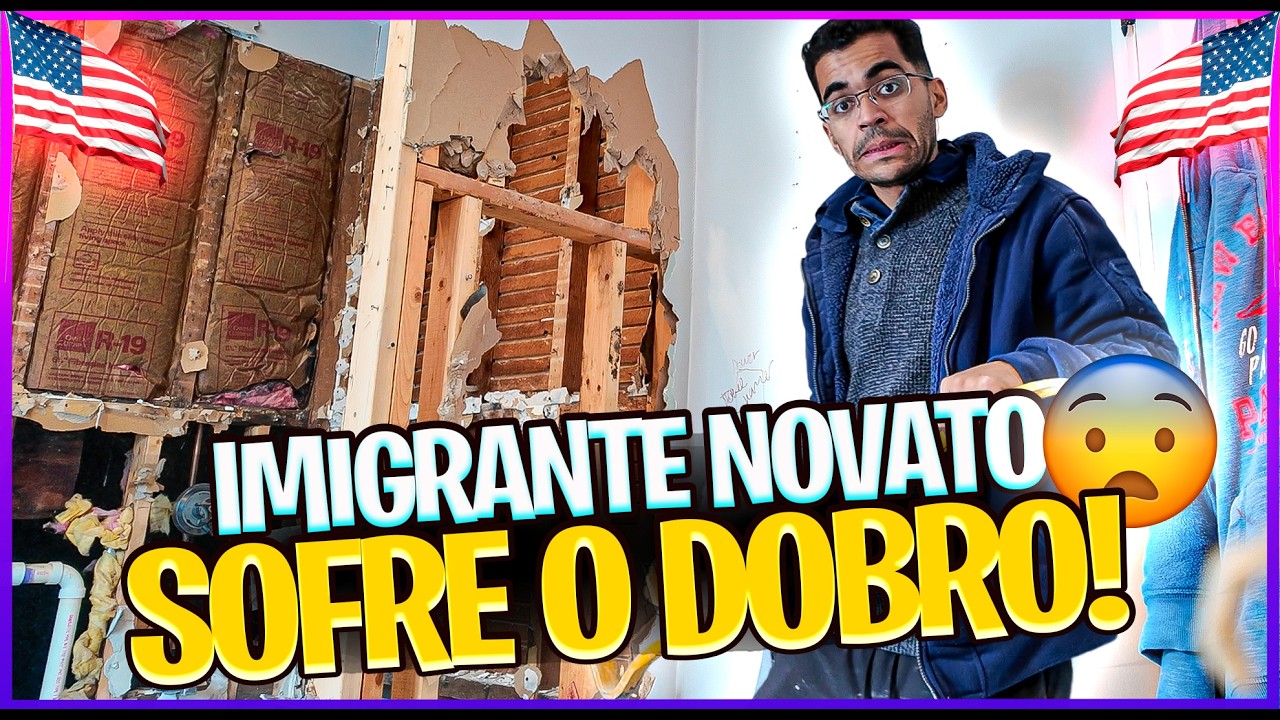 🔥 UM DIA PESADO na OBRA aqui nos EUA&hellip; SER&Aacute; que voc&ecirc; aguentaria? 😳🇺🇸