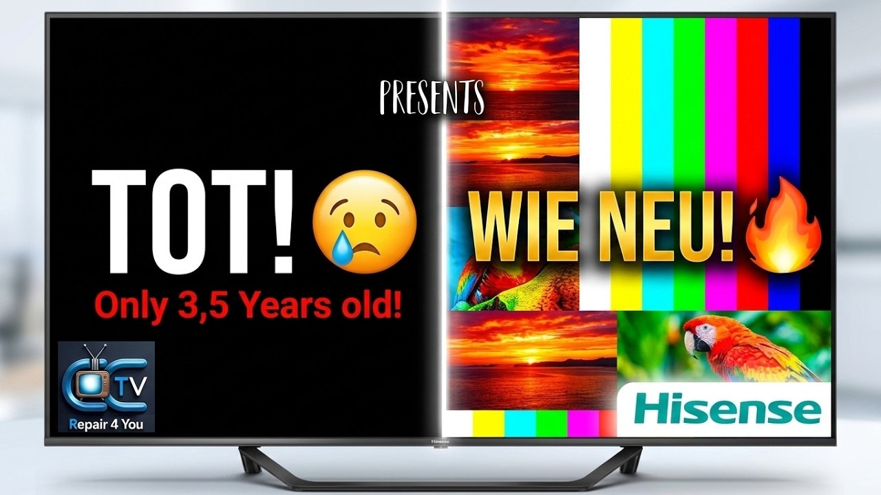 Hisense 43 Zoll Model 43A63H Kein Bild - Kein Backlight - No Picture - No Backlight Issue 3,5 years