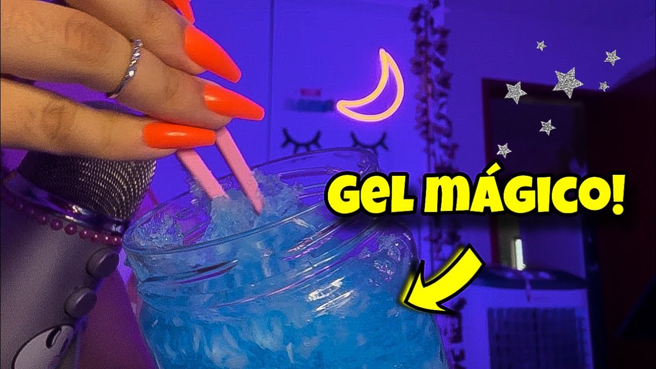 ASMR - GEL MÁGICO 🪄/ SONS SATISFATÓRIO PARA DORMIR EM 10 MINUTOS