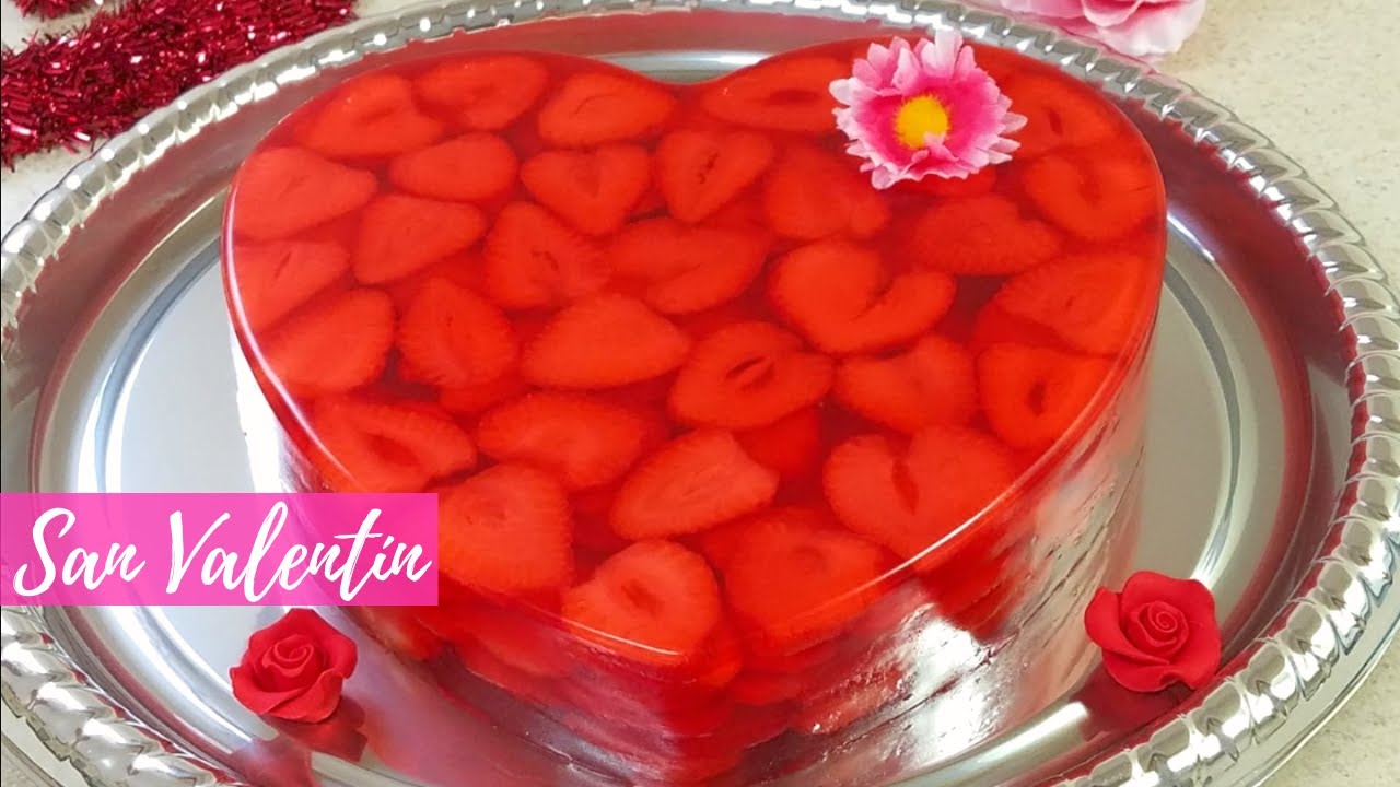 GELATINA CON SÓLO 2 INGREDIENTES PARA EL 14 DE FEBRERO
