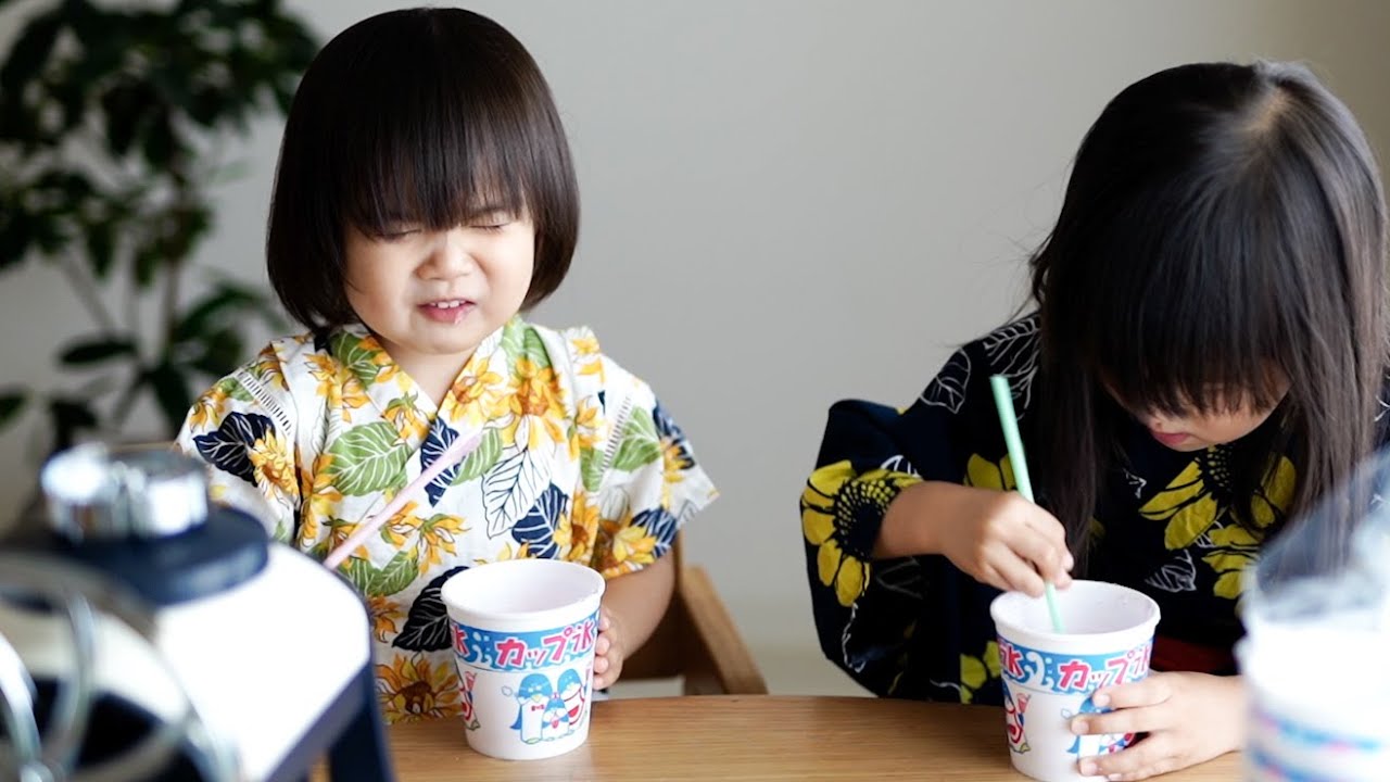 かき氷が苦手な2歳児の反応