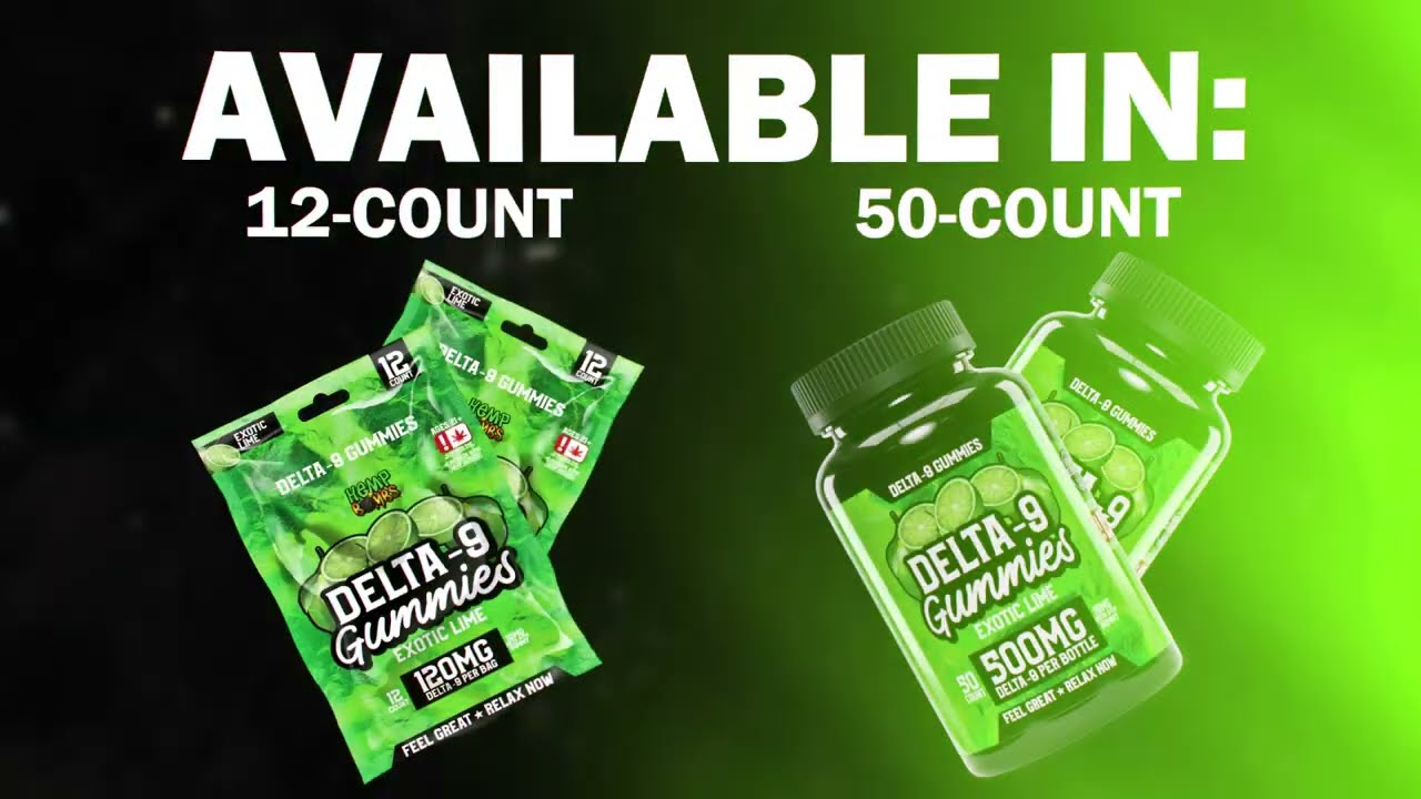 Delta 9 Gummies | Delta 9 THC Gummies | Exotic Lime | Hemp Bombs&reg;