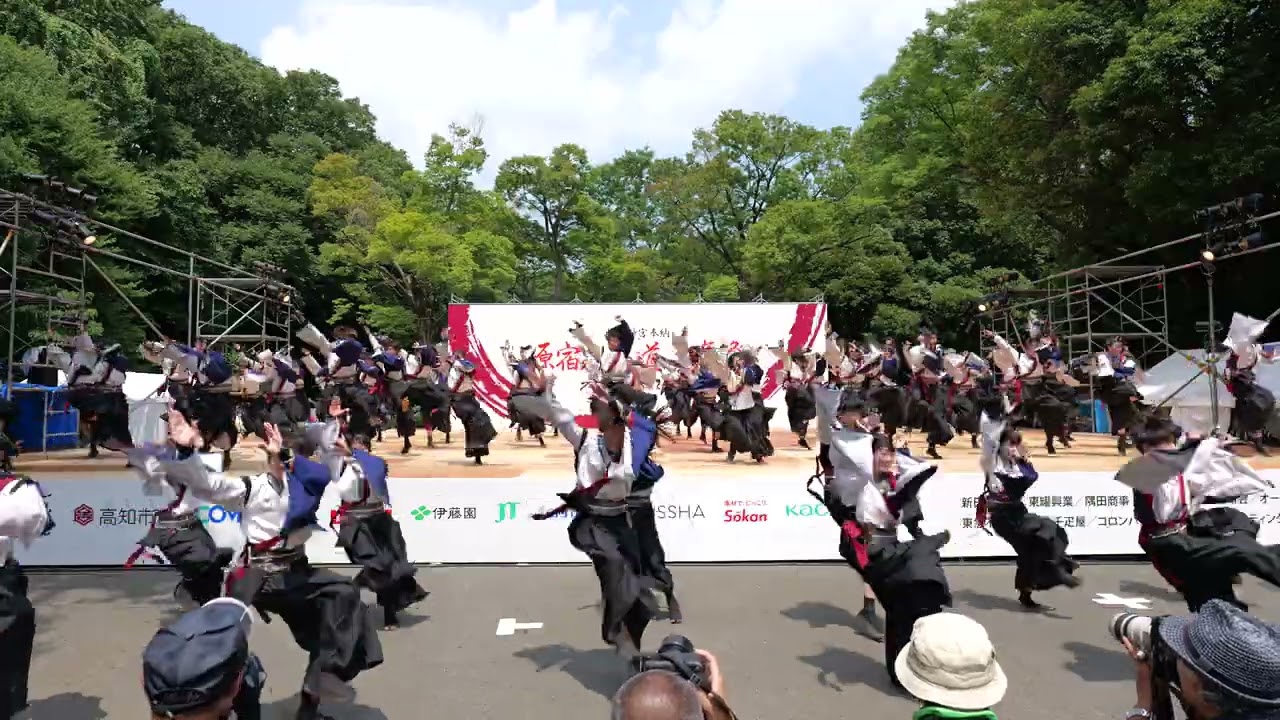 早稲田大学”踊り侍”【4K広角】／神宮会館ステージ／原宿表参道元氣祭スーパーよさこい2025
