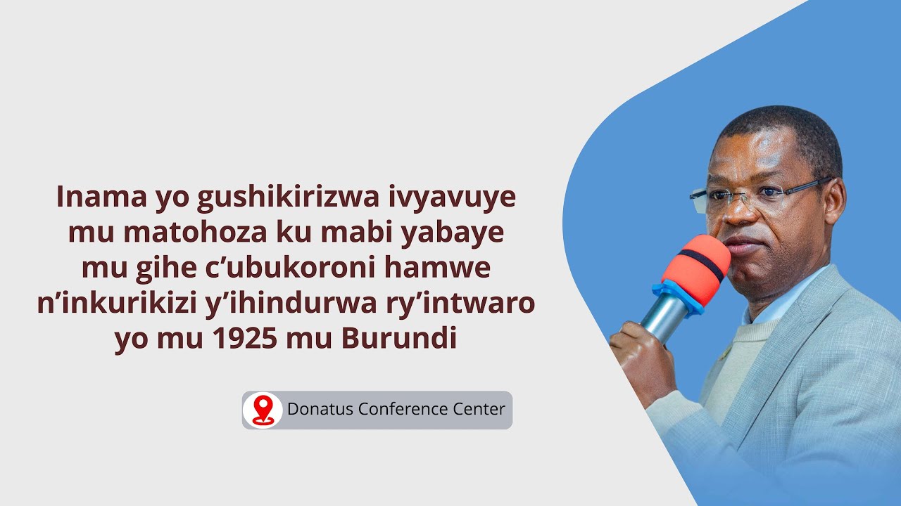 Icegeranyo c'amatohoza ku mabi yabaye mu gihe c’ubukoroni