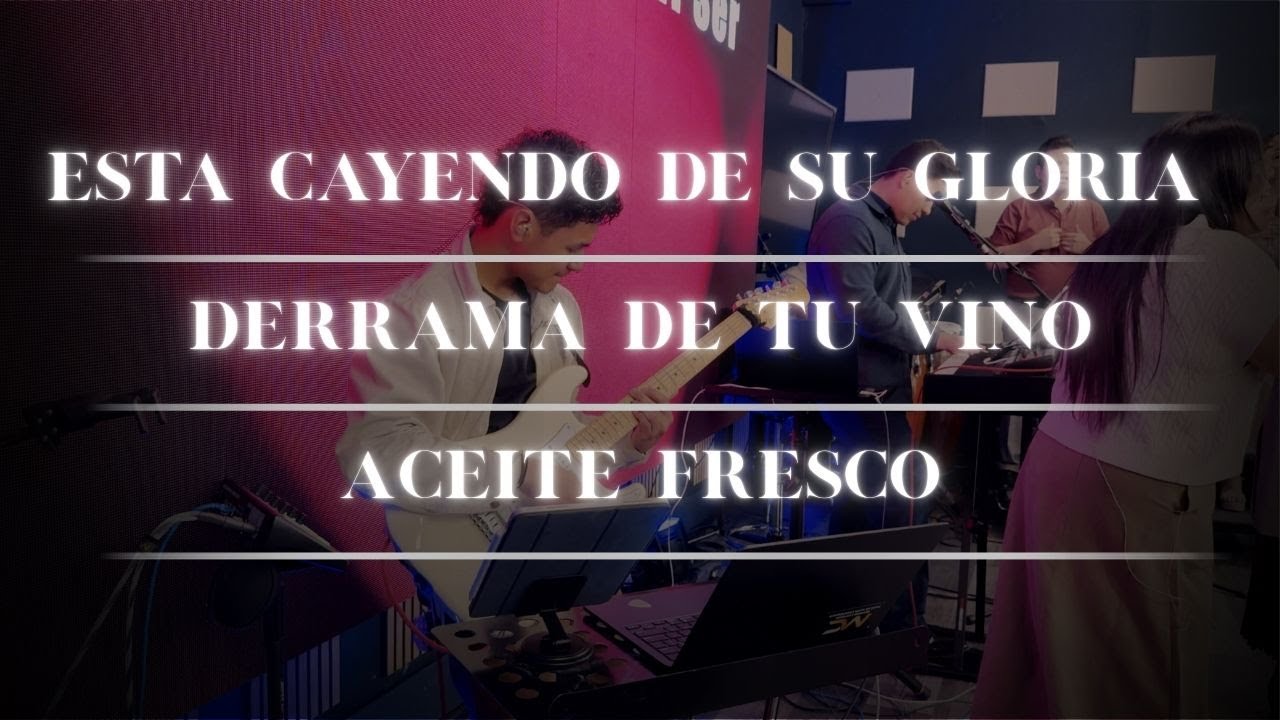 Esta Cayendo De Su Gloria | Derrama De Tu Vino | Aceite Fresco | Live Guitar Cam 🎧