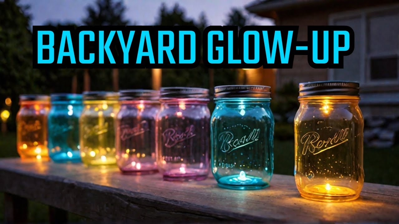 Backyard Bliss: DIY Solar Lights Mason Jar Craft!