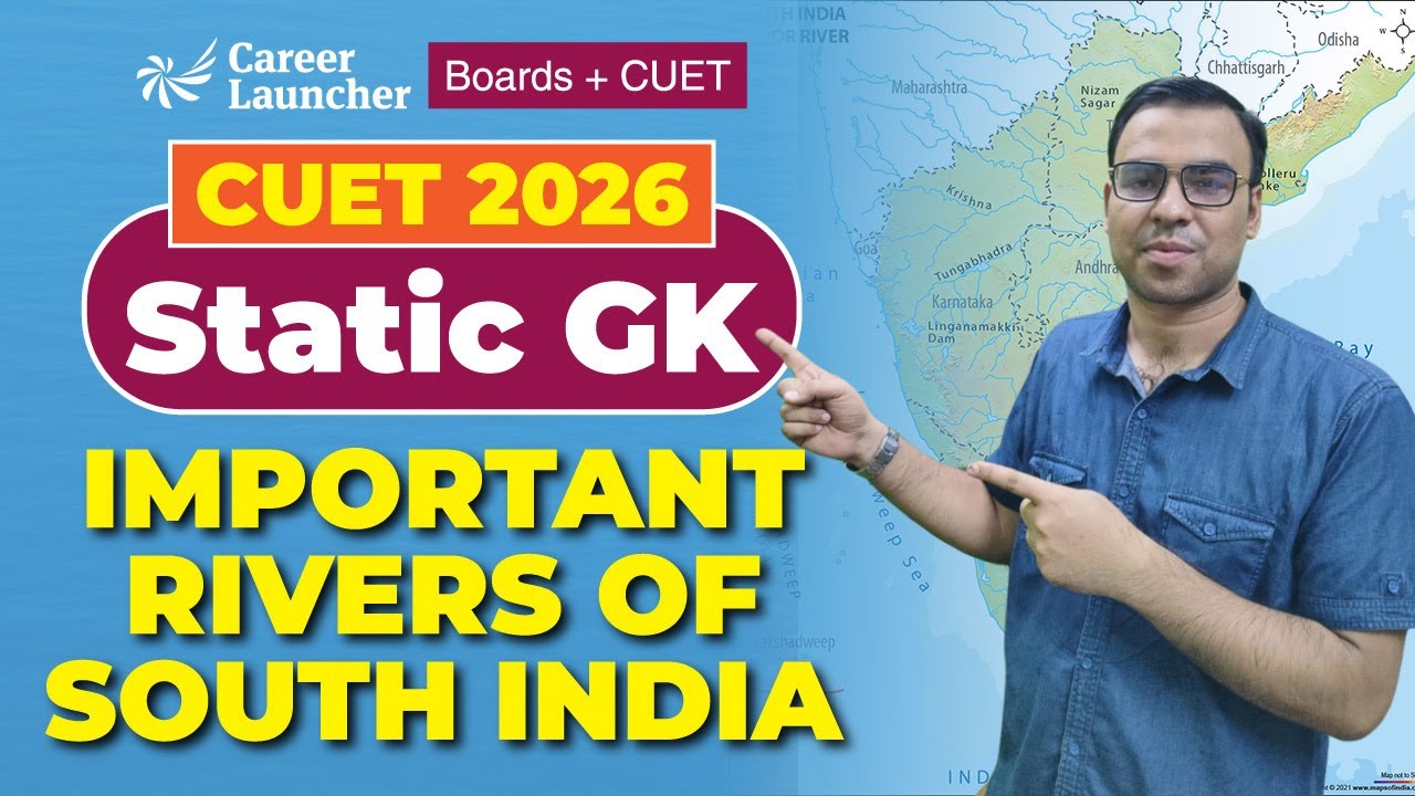CUET GAT 2026 Static GK | Important Rivers of South India| Most Expected Questions