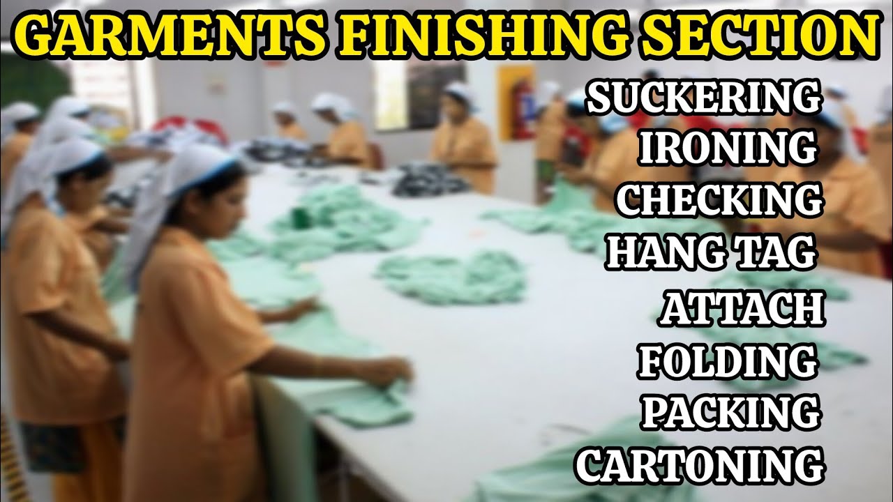 Complete Finishing Section Process in Garment Industry with Layout 