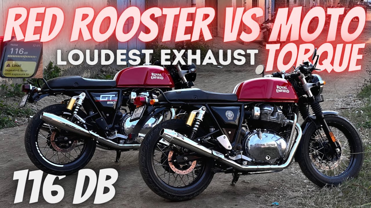 Red Rooster vs Moto Torque Exhaust | GT 650 DB test | Best Exhaust?
