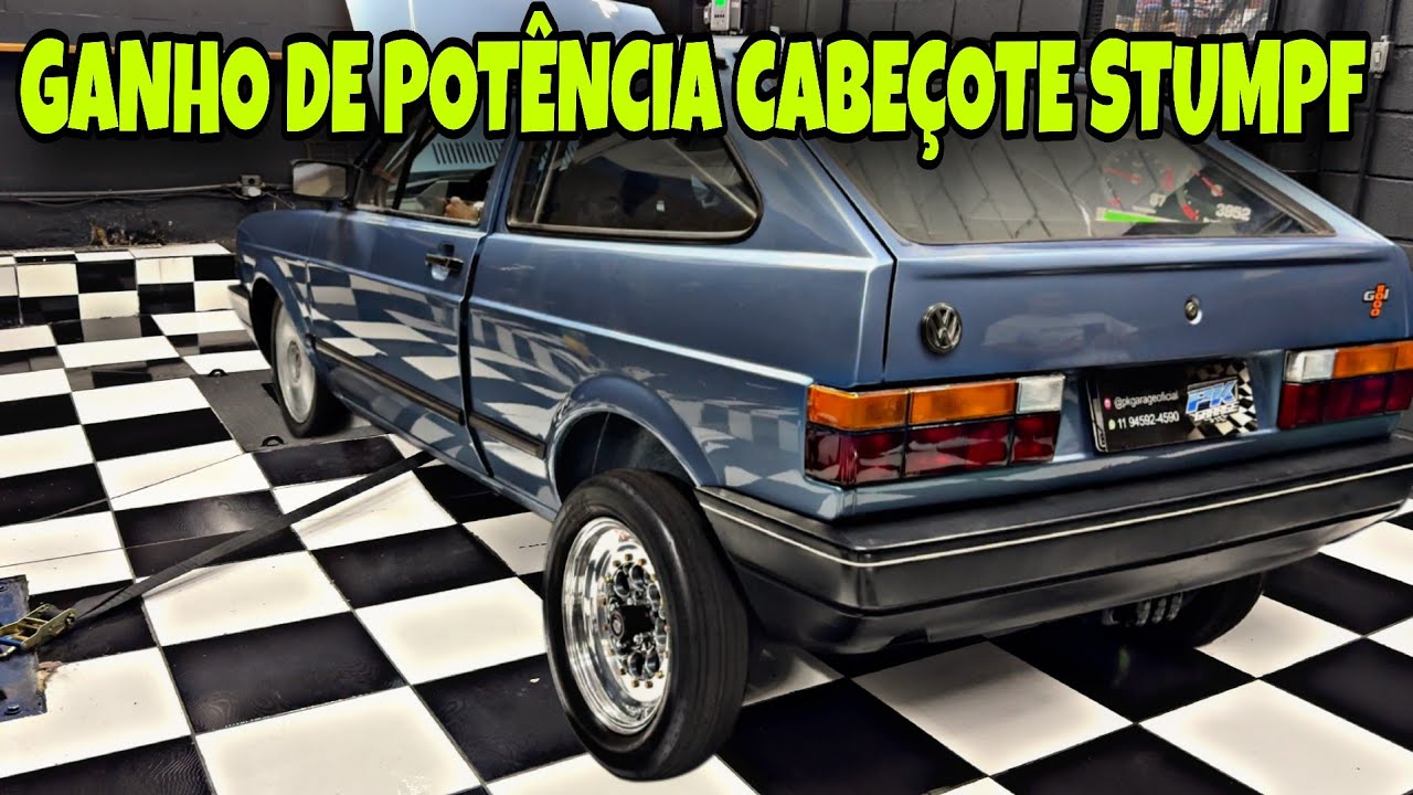 Gol turbo ganhando POT&Ecirc;NCIA com cabe&ccedil;ote STUMPF - @FuelTechOficial 