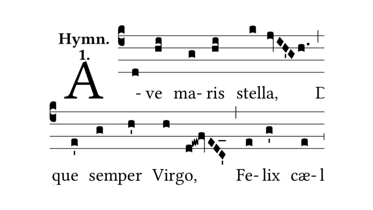 Ave Maris Stella (Solesmes) - Gregorian Chant