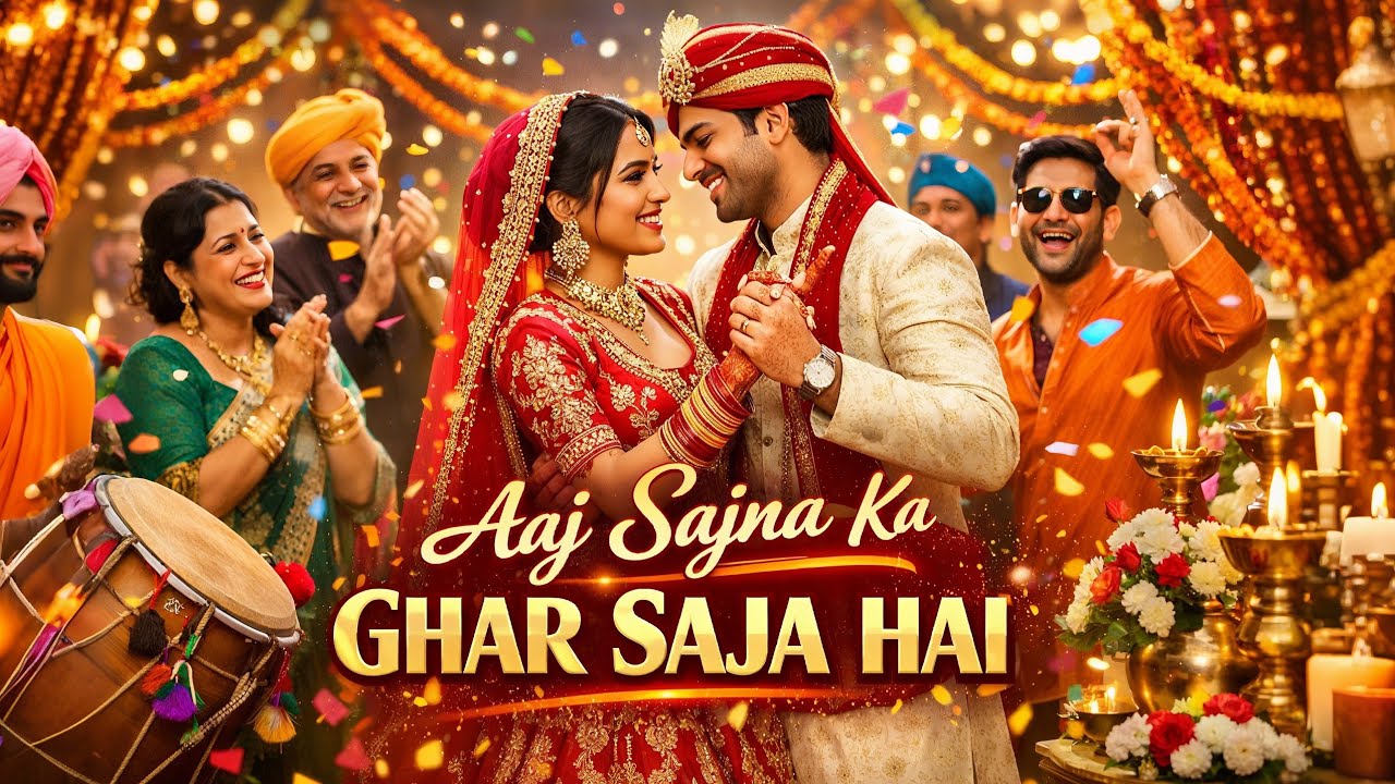 Aaj Sajna Ka Ghar Saja Hai 💍 | Love Marriage Wedding Song 2026 | Romantic Bollywood Dance Song