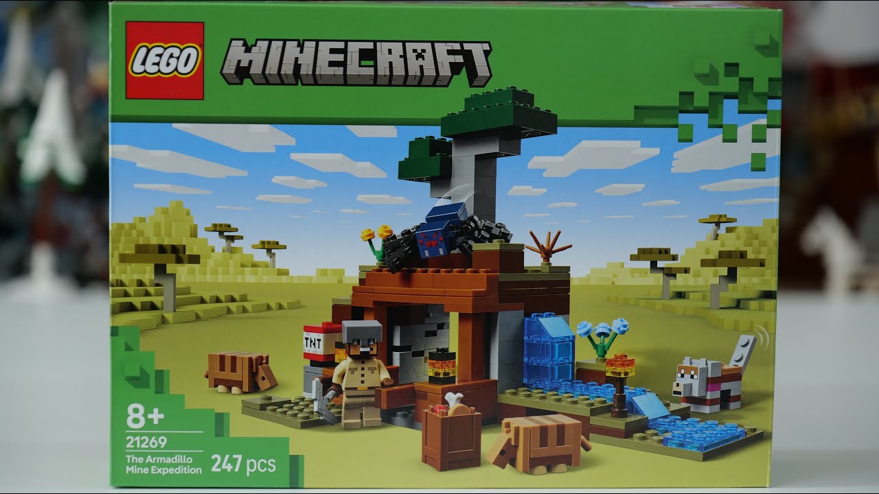 LEGO Minecraft 21269 The Armadillo Mine Expedition - LEGO Speed Build Review