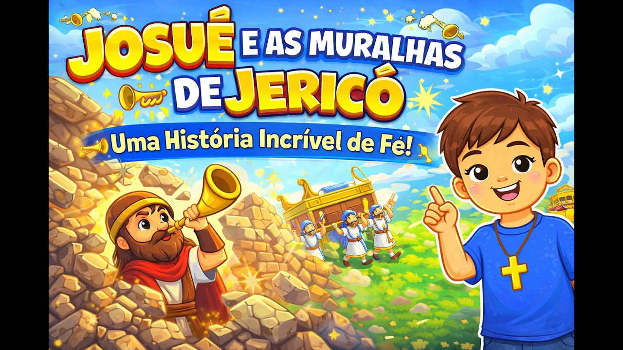 Josué e as Muralhas de Jericó 🎺 História da Bíblia para Crianças com Gabriel | Som Que Eleva KIDS