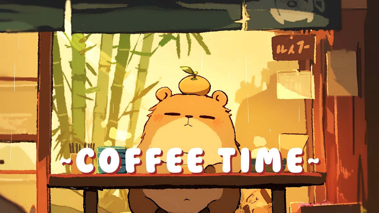Capybara Chill Station - Peaceful Beats for Studying & Relaxing ~ Calm Energy ~ 🦫 🎵 ✨