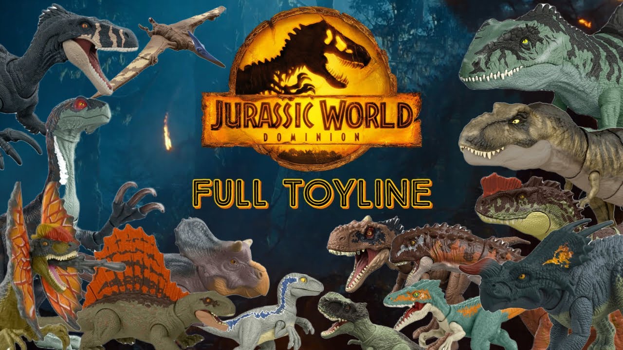Обзор всей линейки игрушек Jurassic World Dominion + скан-коды!