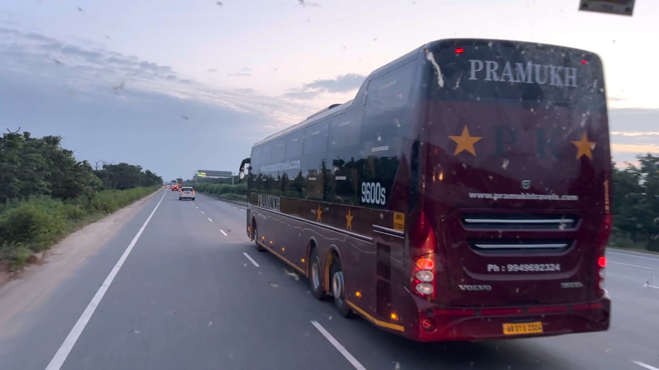 SHYAMOLI VS PRAMUKH 2 VOLVO  9600s BUSSES HI SPEED CHASING !! 🙌😱😲😍