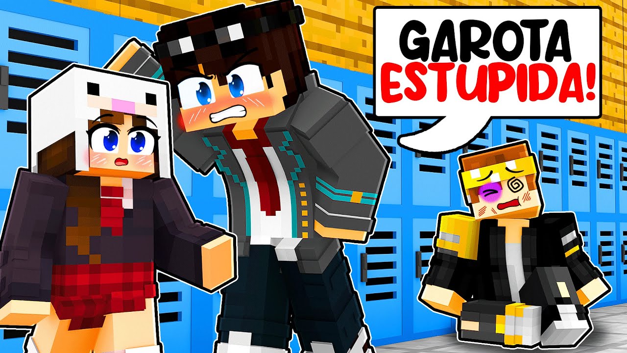O GAROTO MALVADO me AMA no Minecraft ! 😨💔