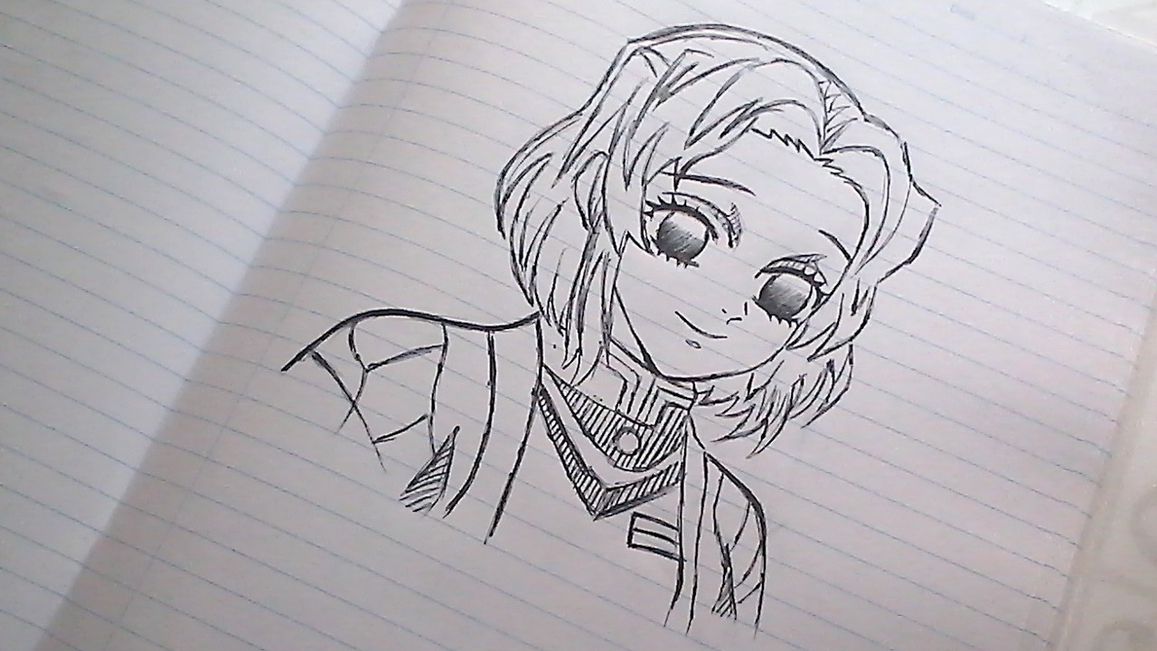 How to Draw Shinobu Kocho Step by Step | Demon Slayer Tutorial