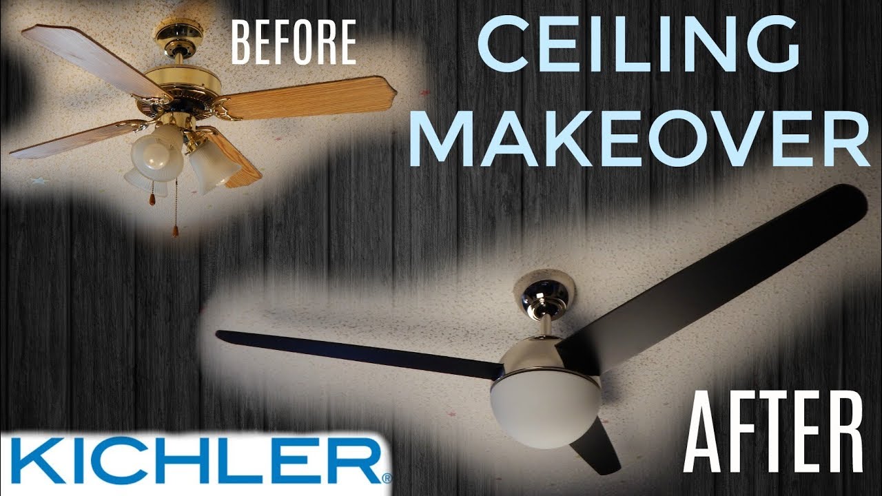 Ceiling Makeover! | Kichler Bisc Ceiling Fan Instant Update