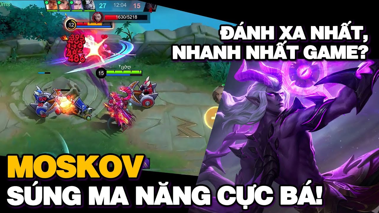 MLBB | MOSKOV SÚNG MA NĂNG 6 ITEM TỐC ĐÁNH: TƯỚNG BẮN XA NHẤT, BẮN NHANH NHẤT GAME ĐÂY RỒI! | Tốp Mỡ