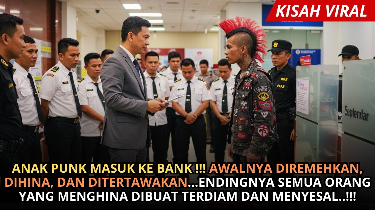 ANAK PUNK JALANAN MASUK BANK ! AWALNYA DIHINA DAN TERTAWAKAN, TAPI AKHIRNYA SEMUA DIBUAT MENYESAL !!