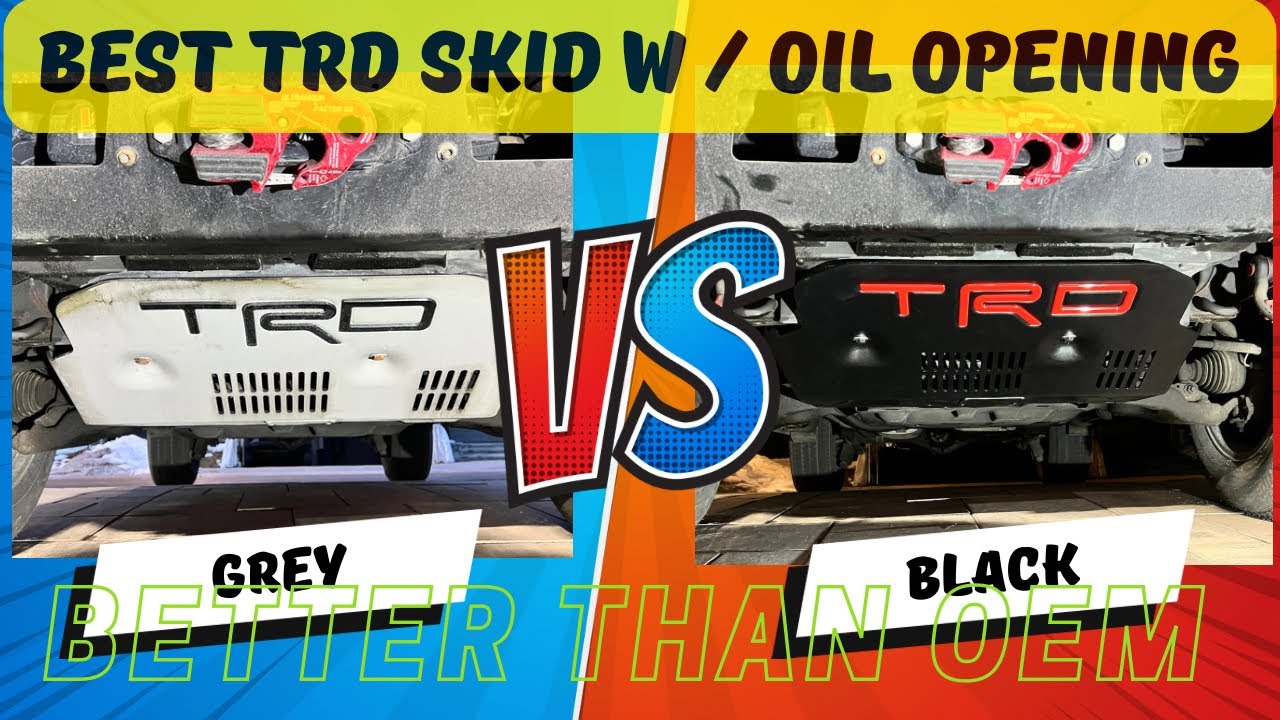 Лучшая установка защитной пластины TRD 5-го поколения 4Runner с отверстием для масла по сравнению...