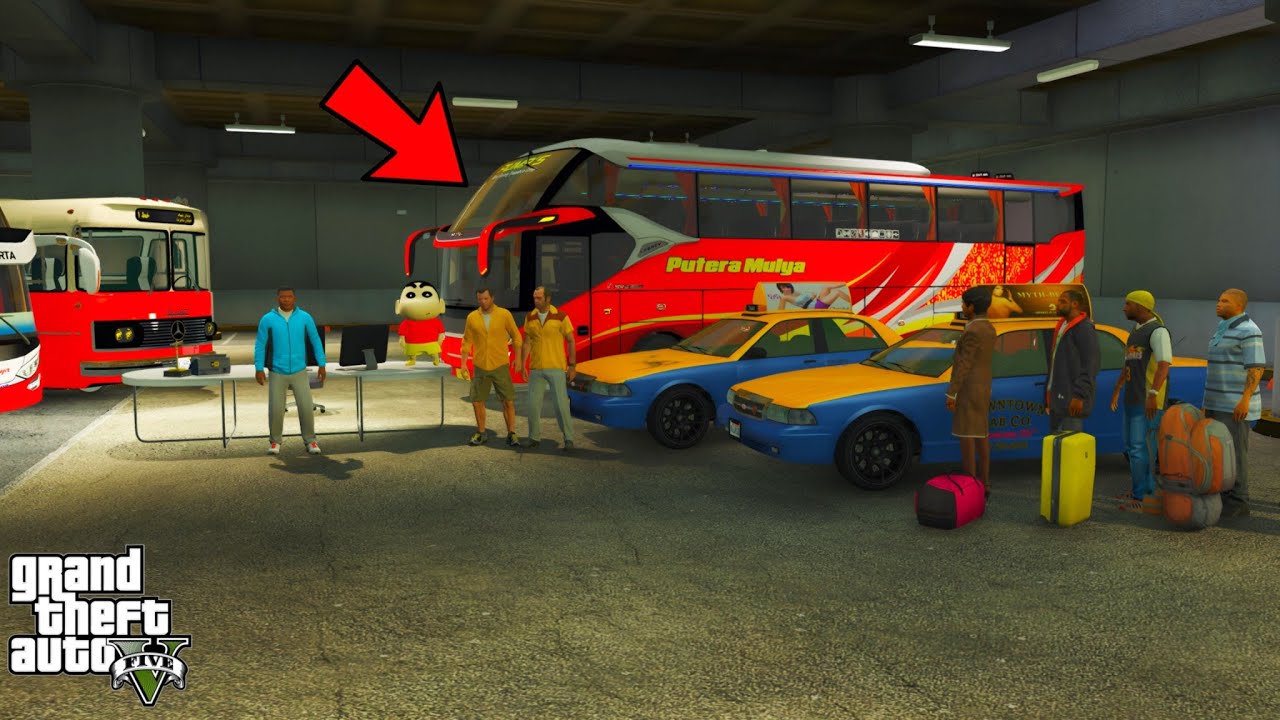 Franklin and Shinchan Start Tour & Travels or BUY New TAXI or BUS Drive Also Eran Money in GTA V