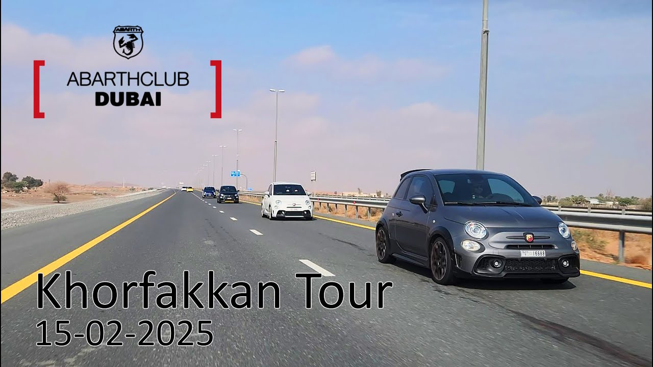 Abarth Club Dubai - Khorfakkan Tour (15-02-2025)