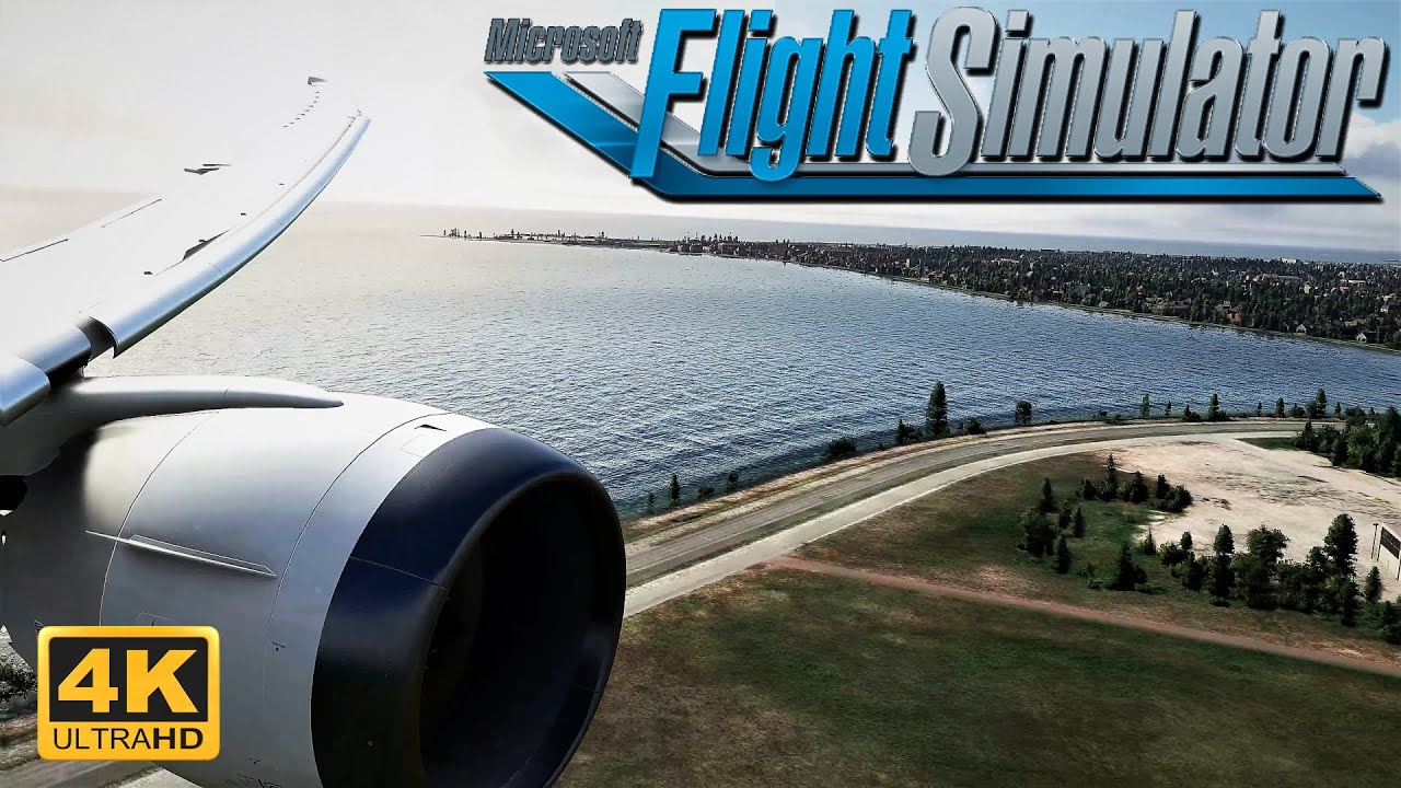 Microsoft Flight Simulator 2020 787-10 *EPIC WING VIEW LANDING AT COPENHAGEN AIRPORT* | 4K