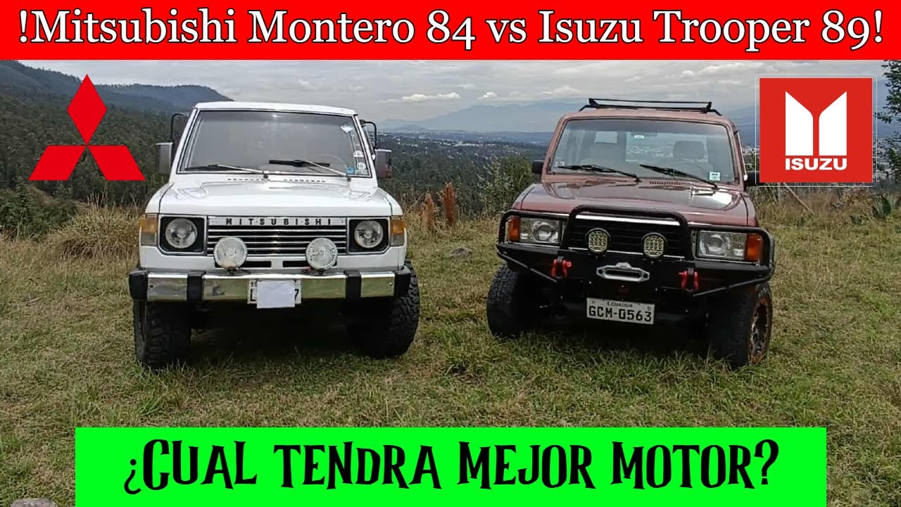 Mitsubishi Montero 84 VS Isuzu Trooper 89! ¿Tienen las mismas suspensiones?(Aceite y Alcohol)