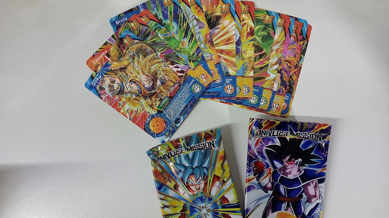 Abriendo sobres de Dragon Ball super universe mission.   #dragonballsuper #tcg