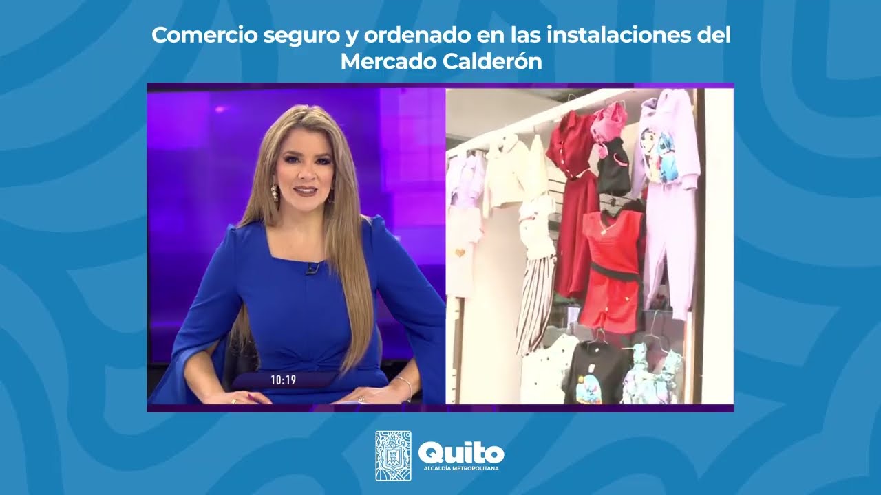 Comercio seguro y ordenado en el Mercado Calderón