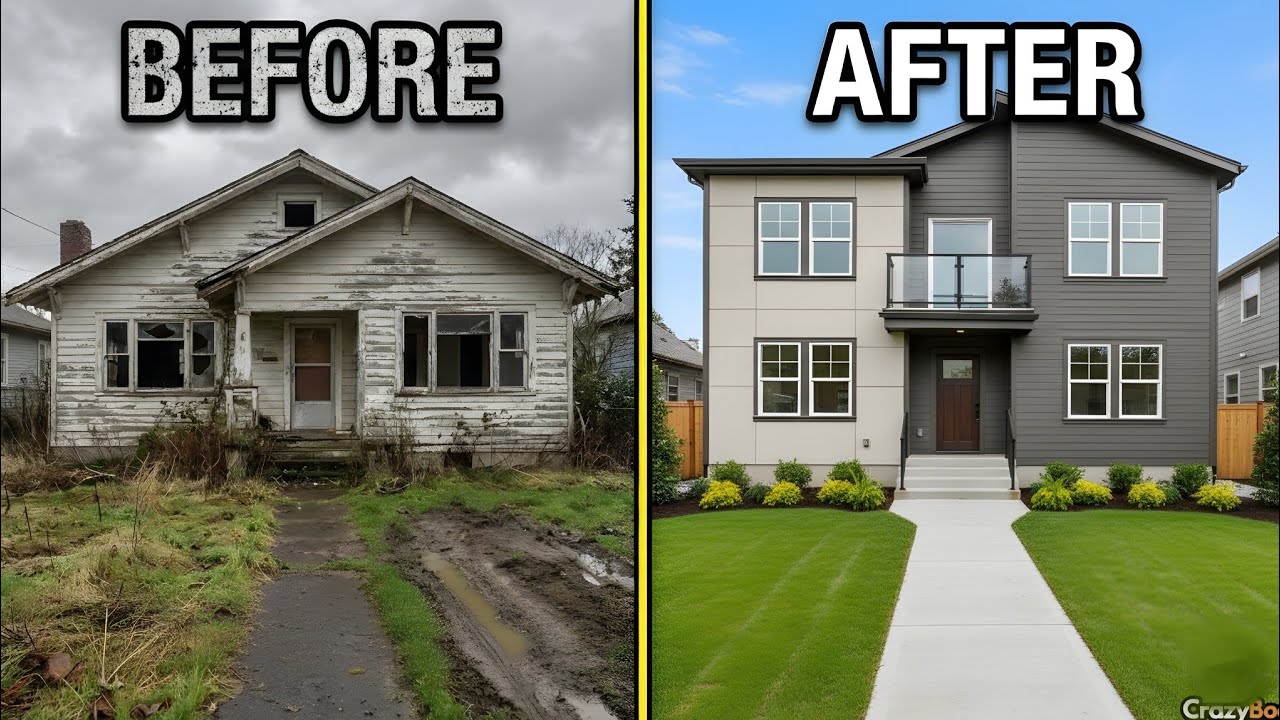 Old Home Transformation: Before & After (Time-Lapse)