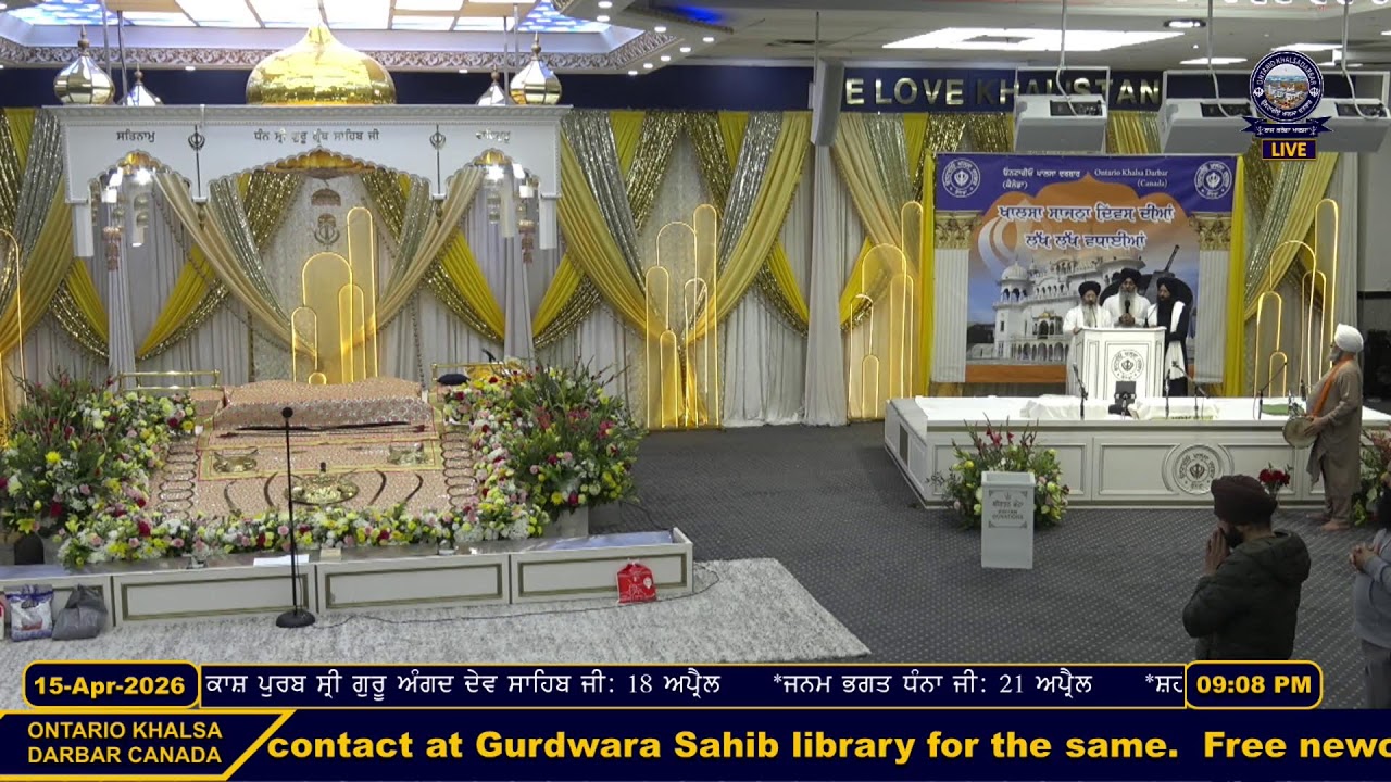 Live From Gurudwara Ontario Khalsa Darbar