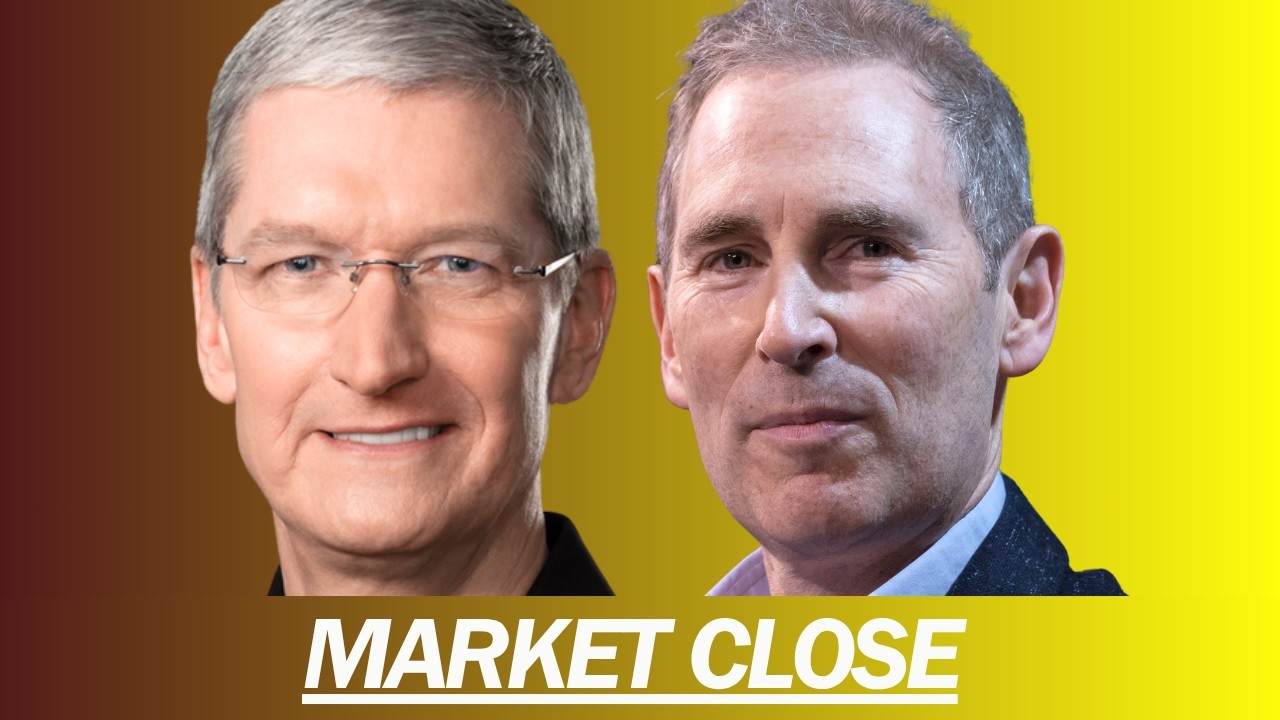 AMAZON AND APPLE EARNINGS LIVE | MARKET CLOSE