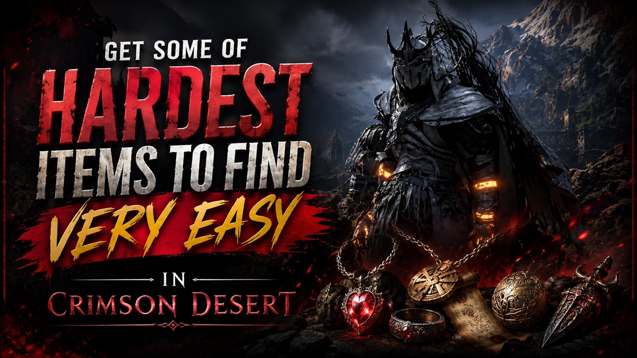 Самые труднодоступные спрятанные предметы в Crimson Desert