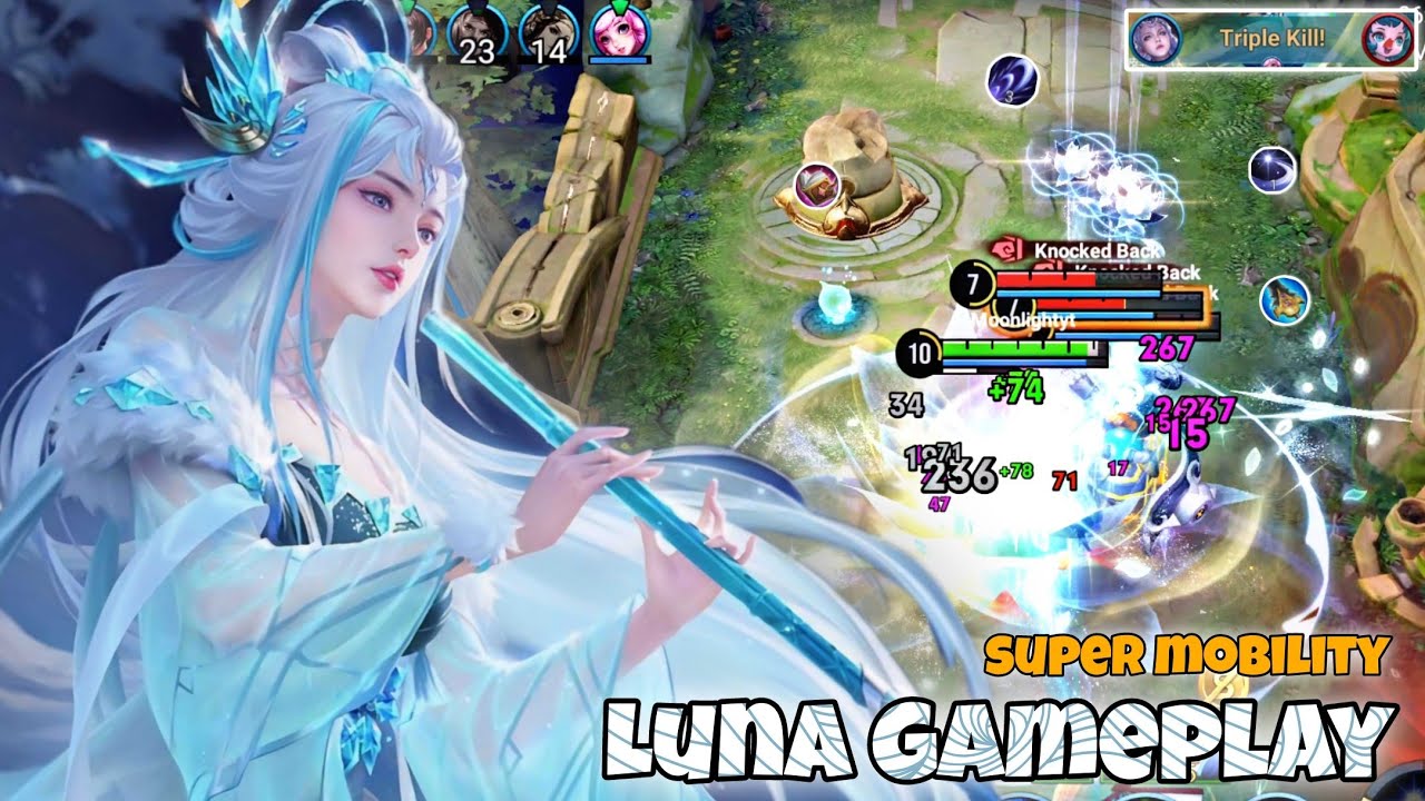 Luna Jungle Pro Gameplay | Super Mobility Hero | Honor of Kings HoK KoG