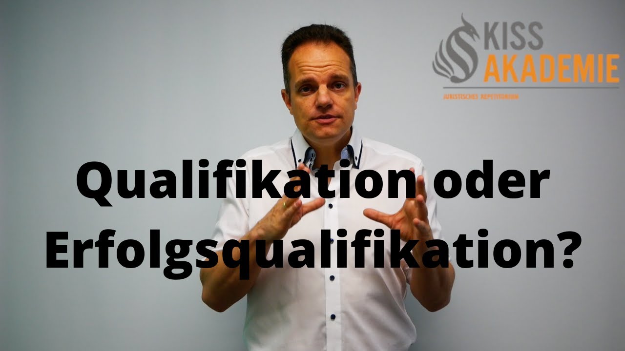 Der Unterschied zwischen Qualifikationen und Erfolgsqualifikationen - Strafrecht