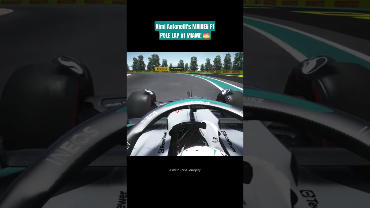 Ride Onboard with Kimi Antonelli on his MAIDEN F1 POLE POSITION at Miami!