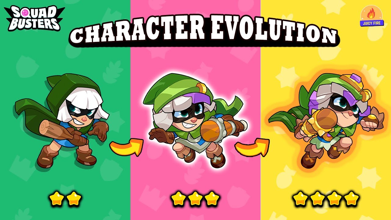 Squad Busters | All Characters Evolution