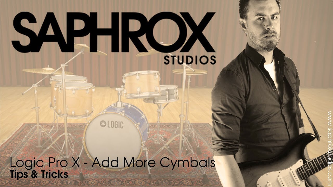 Saphrox Studios - Guide To Logic Pro X - Adding More Cymbals To Stock Drum Kits (EXS24 Sampler)