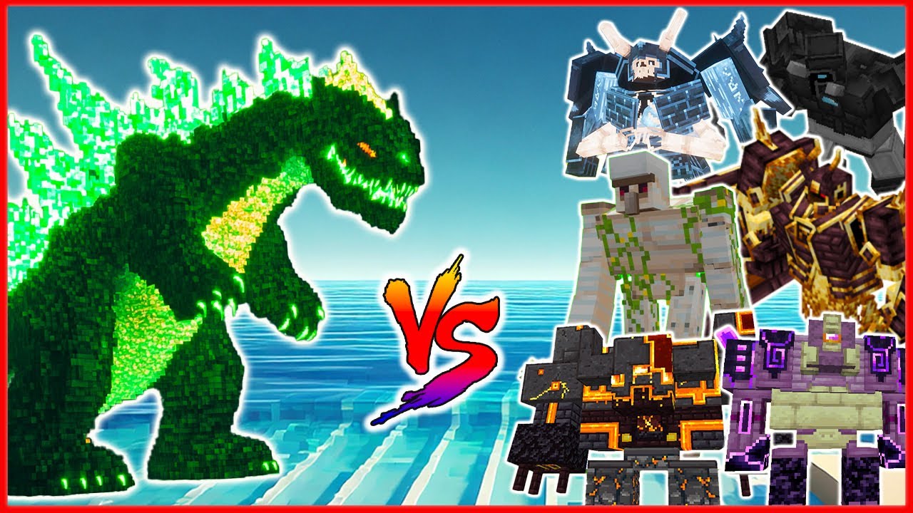 TREMORZILLA vs All Mobs and Bosses - Minecraft Mob Battle