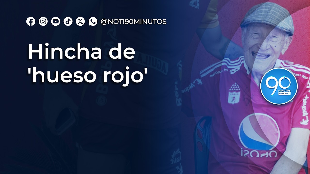 Hincha de 'hueso rojo': Saúl Oviedo sigue alentando al América de Cali a los 97 años