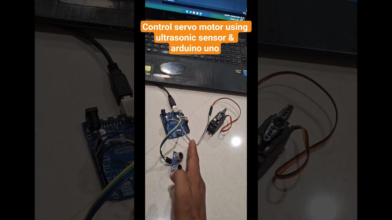 How to control servo motor using ultrasonic sensor & arduino uno #arduino #servo #ultrasonicsensor