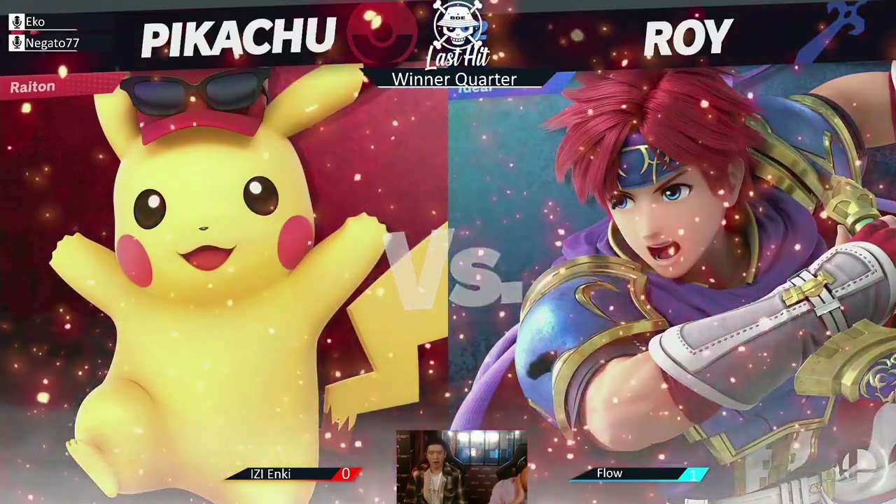 BDE LAST HIT #16 - WINNERS QUARTERS - Enki (Pikachu) vs. Flow (Roy)