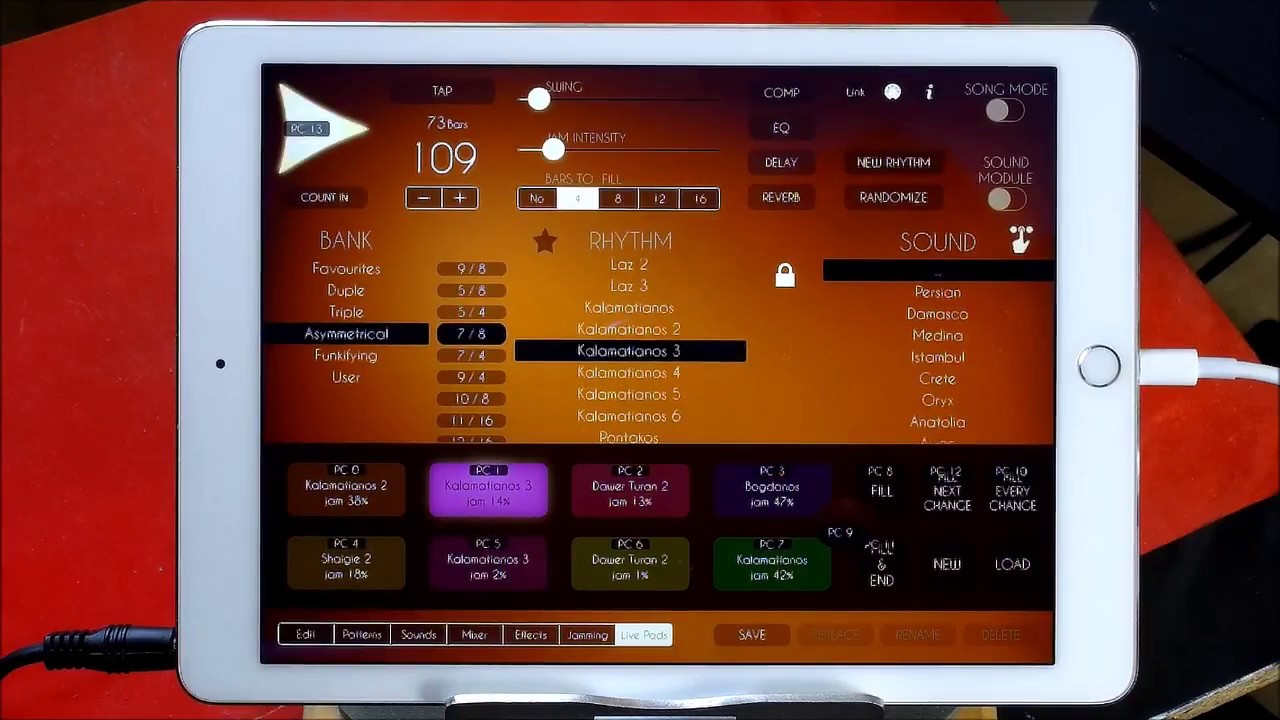 MID EAST DRUMMER by Luis Martinez - Demo and Tutorial for the iPad