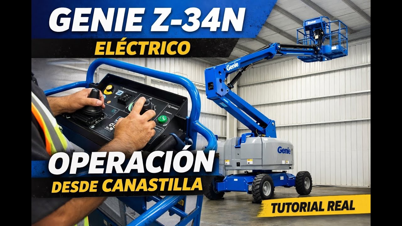 Genie Z-34N Eléctrico | Operación desde Canastilla Paso a Paso