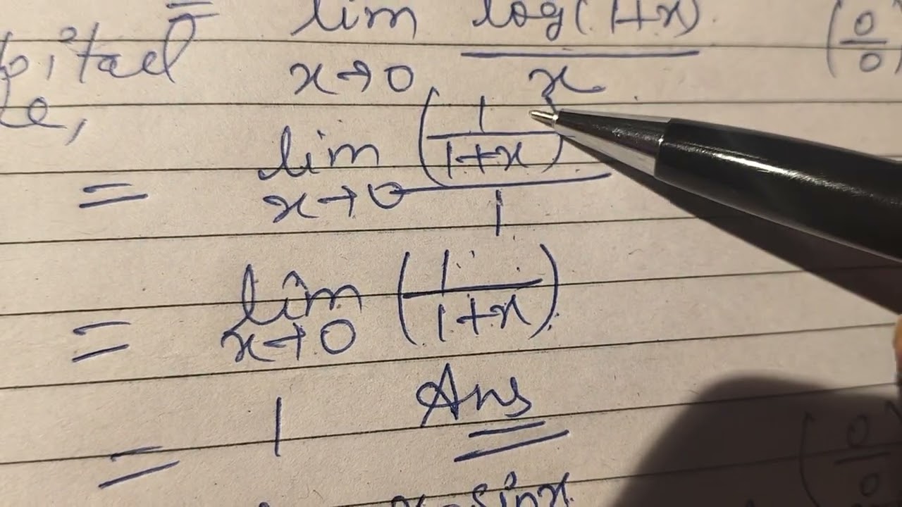 Indeterminate form in limits